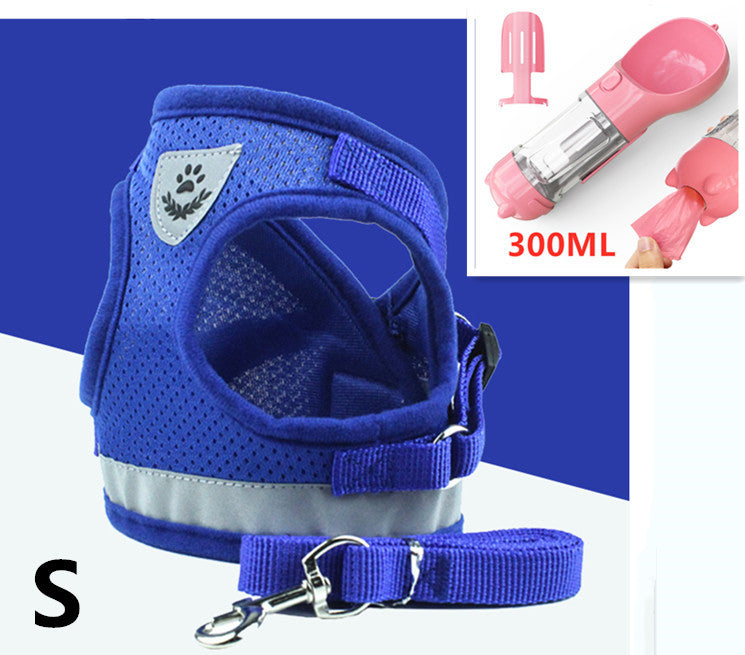 Pet Leash and Breathable Mesh Harness Vest