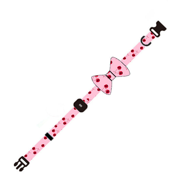 Pink Dog Harness with Leash, Collar, Bowtie, and Poop Bag Holder Main Image
