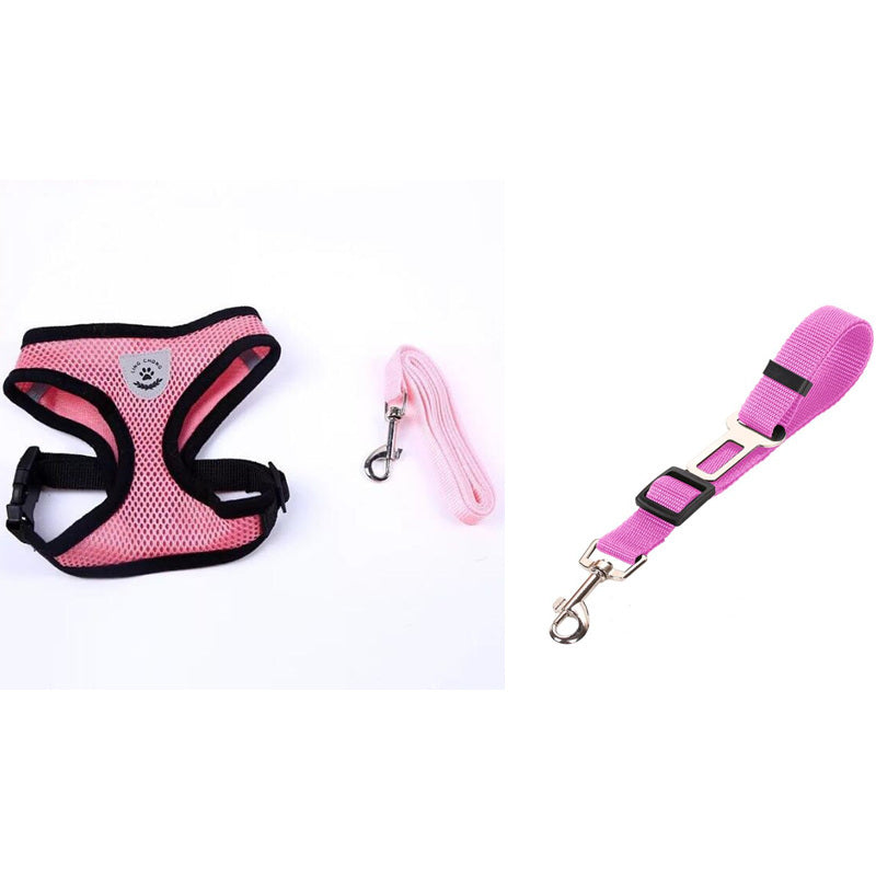 Pet Car Seat Belt Harness & Leash