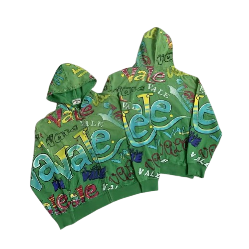 Vale Forever Green Graffiti Dreams Hoodie Hover Image