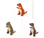 Dinosaur Plush Chew and Sound Dog Toy