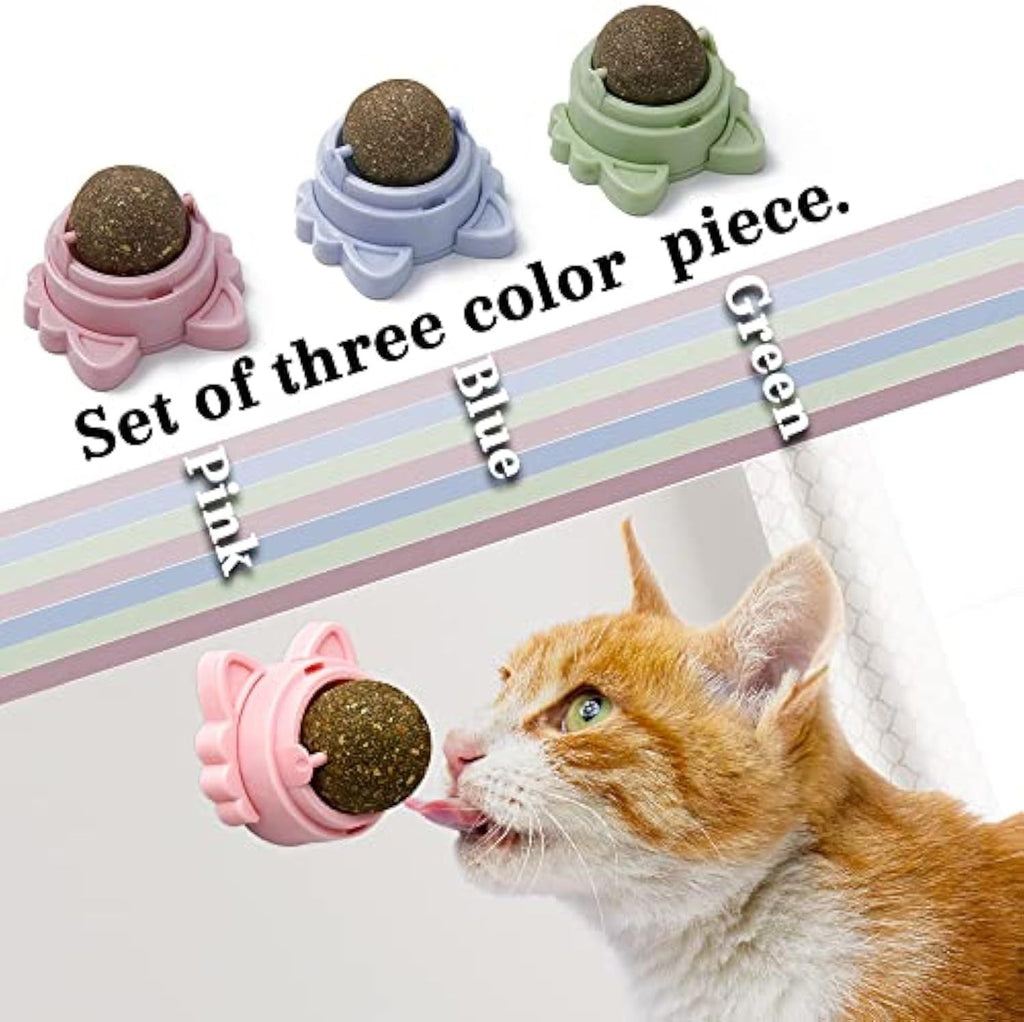 Stick On Wall Catnip Balls For Cats - Catnip Toys