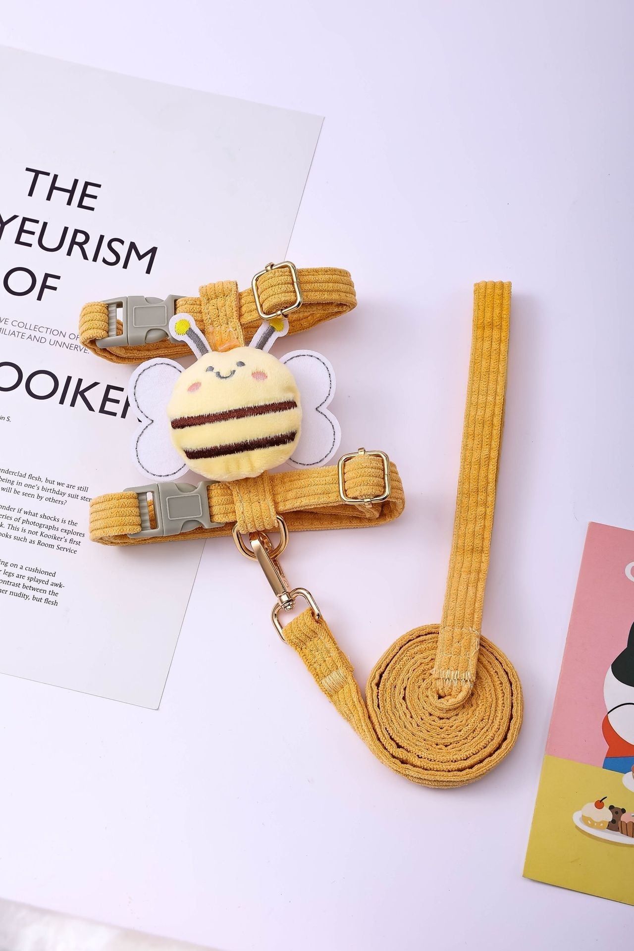 Cute Bee Pet Harness and Leash Set