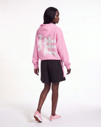 Mixed Emotions "End" Rhinestone Hoodie Pink