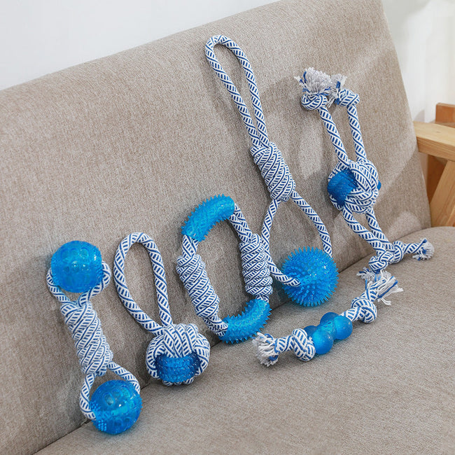 Ocean Series Cotton Rope Dog Toy TPR Pet Molar And Bite Resistant Products Main Image