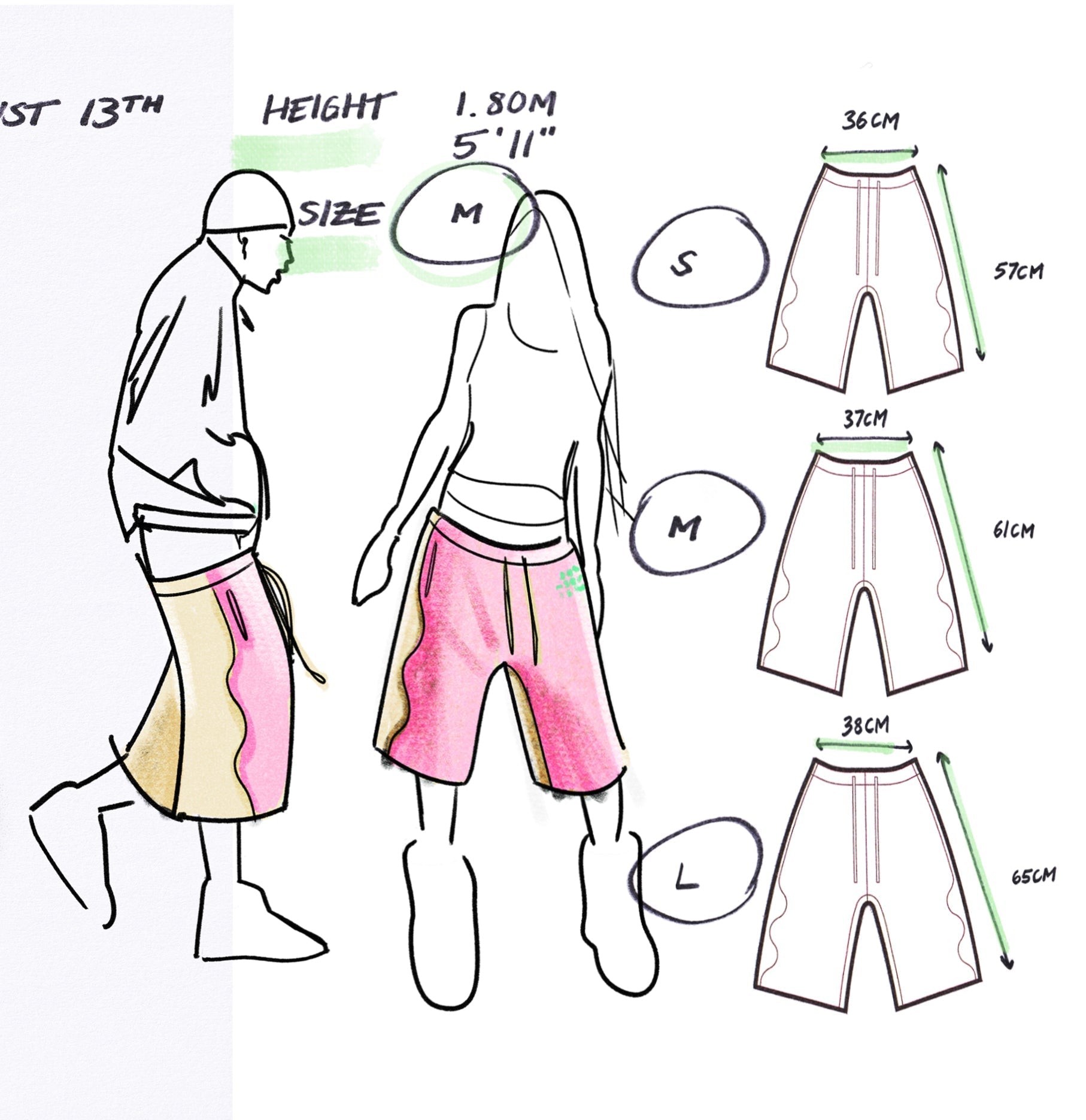 Huni Shorts - White