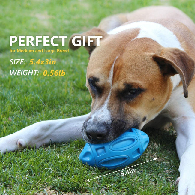 Dog Toy - Rubber Rugby Ball Wear-Resistant Bite-Resistant Ball Hover Image