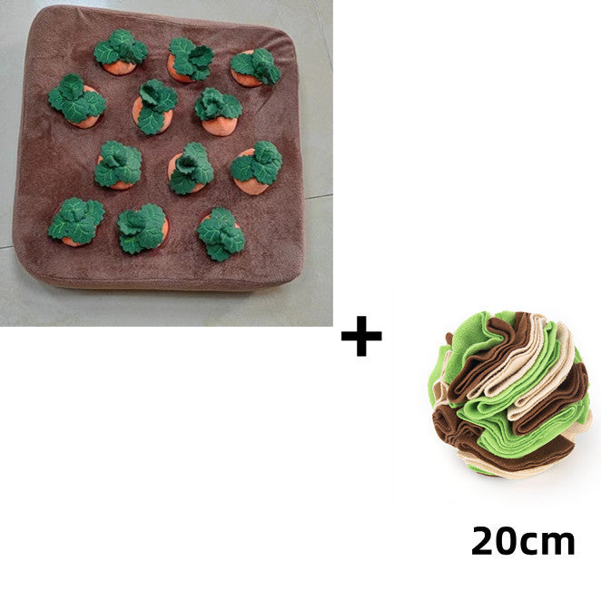 Carrot Plush Chew Toy Snuffle Mat