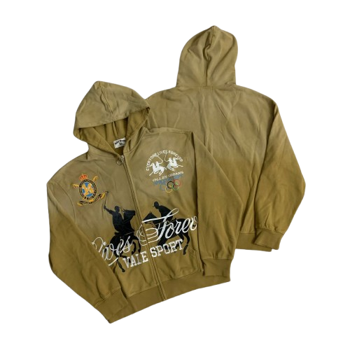 Vale Forever Khaki Rock Force Graphic Hoodie Hover Image