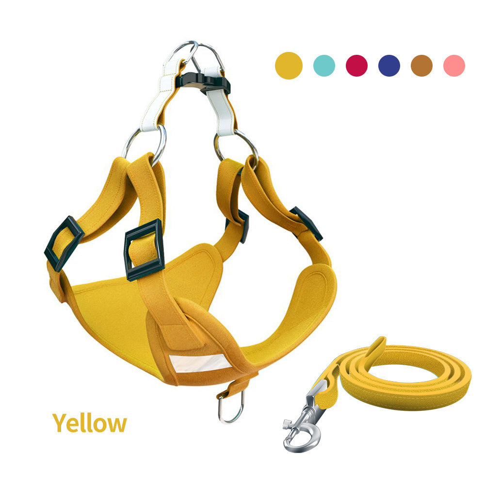 Dog Harness Reflective Dog Leash Vest Type Harness Set