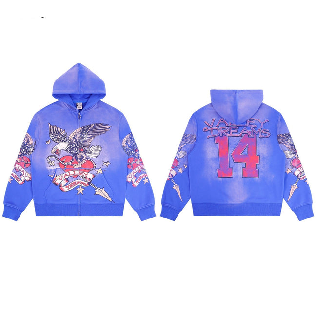 Vale Forever Blue Butterfly Archive Graphic Hoodie Hover Image