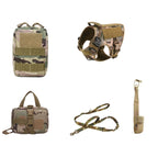 Tactical Dog Harness K9 Training 5pc Set