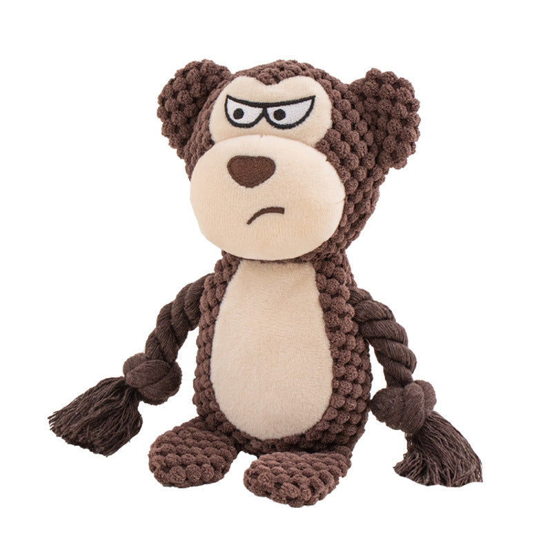 Plush Sound Toy Cotton Pet Toys Interactive Tug Of War
