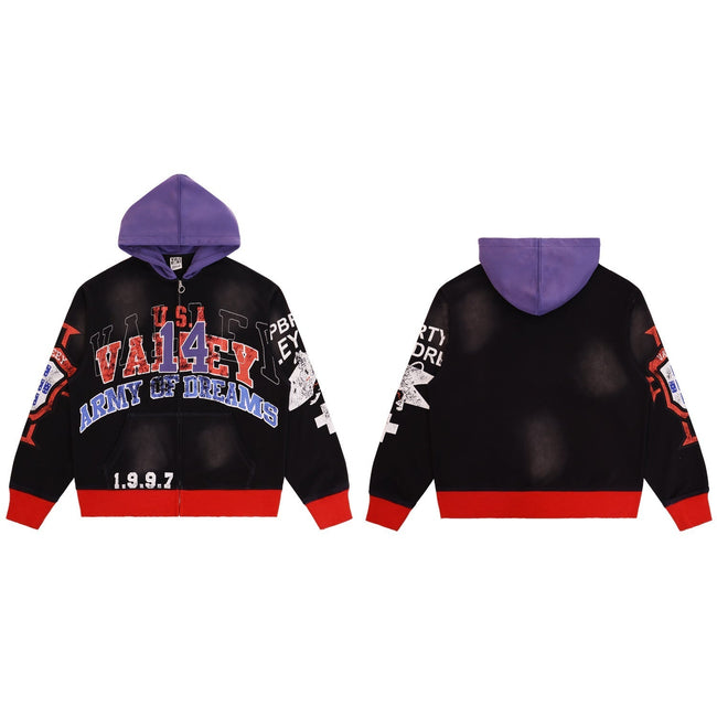 Vale Forever Racing 14 Graphic Hoodie – Retro Track Style Hover Image
