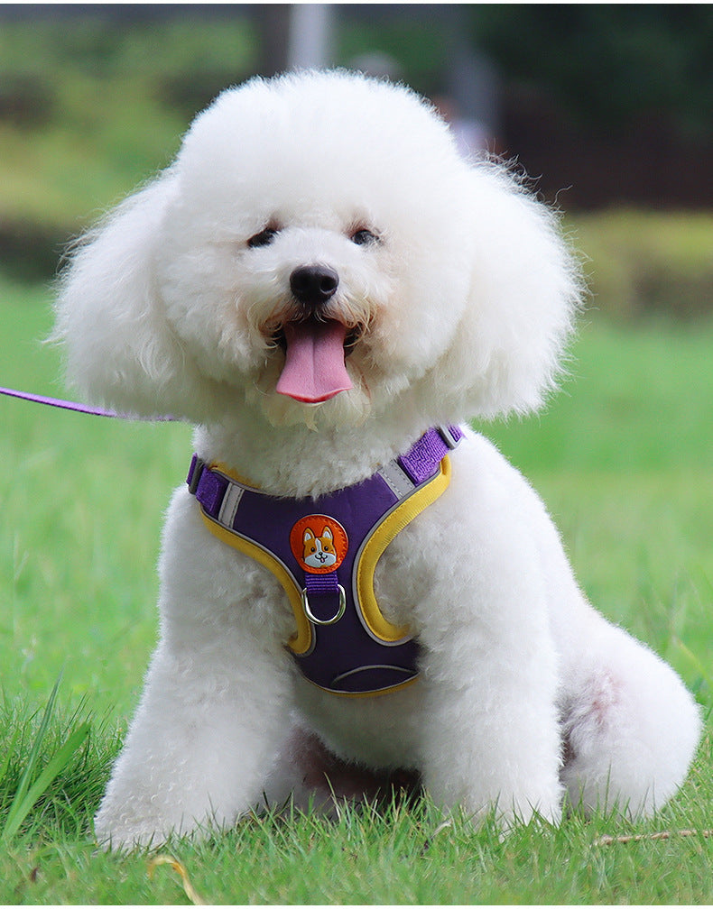 Reflective Dog Harness Soft Mesh Chest Strap