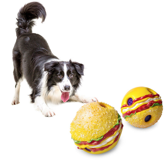 Dog Sound Ball Toy - Burger Hover Image