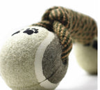 Cotton Rope Tennisball Dumbbell Dog Chew Toy