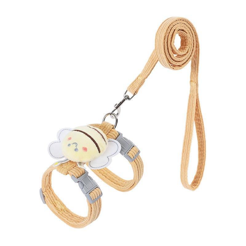 Small Pet Wing Shaped Decorative Harness and Leash Set