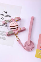 Cute Bee Pet Harness and Leash Set