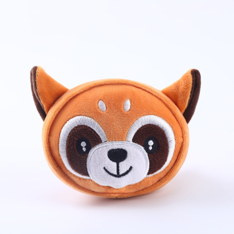 Dog Vocal Teething Plush Toys Bite Resistant Teeth Cleaning