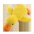 Pet Plush Toy Dog Calming Duck Stuffed Duck Toys Chew Toy Squeaky For Puppy Pet Teeth Cleaning Chew Pillow Toy Pet Supplies