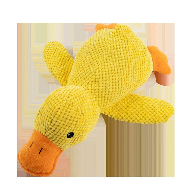 Pet Plush Toy Dog Calming Duck Stuffed Duck Toys Chew Toy Squeaky For Puppy Pet Teeth Cleaning Chew Pillow Toy Pet Supplies Main Image