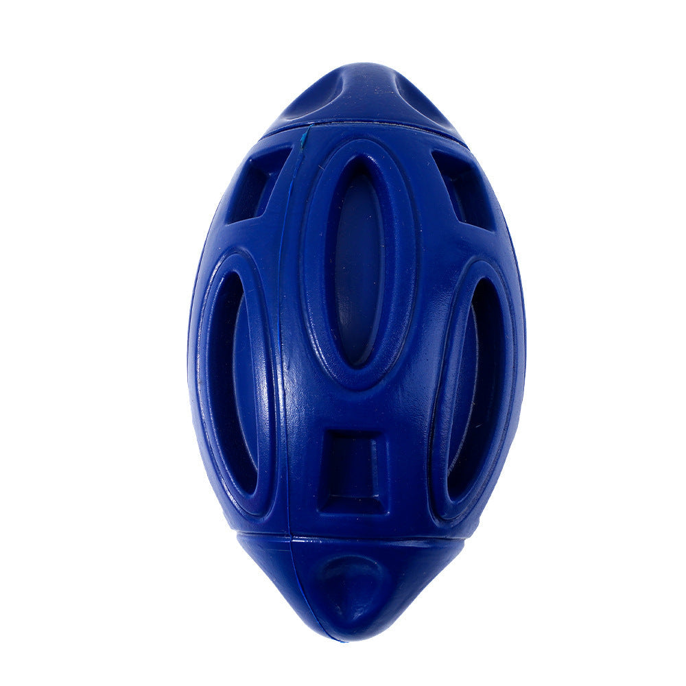Dog Toy - Rubber Rugby Ball Wear-Resistant Bite-Resistant Ball
