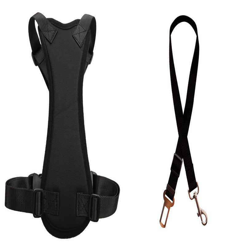 Pet Car Seat Safety Belt and Collar Set