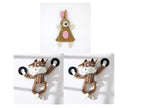 Dog Toy Corduroy Chew Toys - Squeaky Plush Animals
