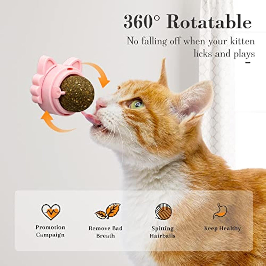 Stick On Wall Catnip Balls For Cats - Catnip Toys