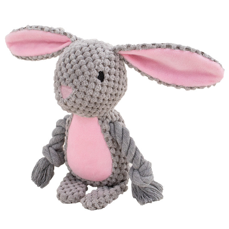 Plush Sound Toy Cotton Pet Toys Interactive Tug Of War