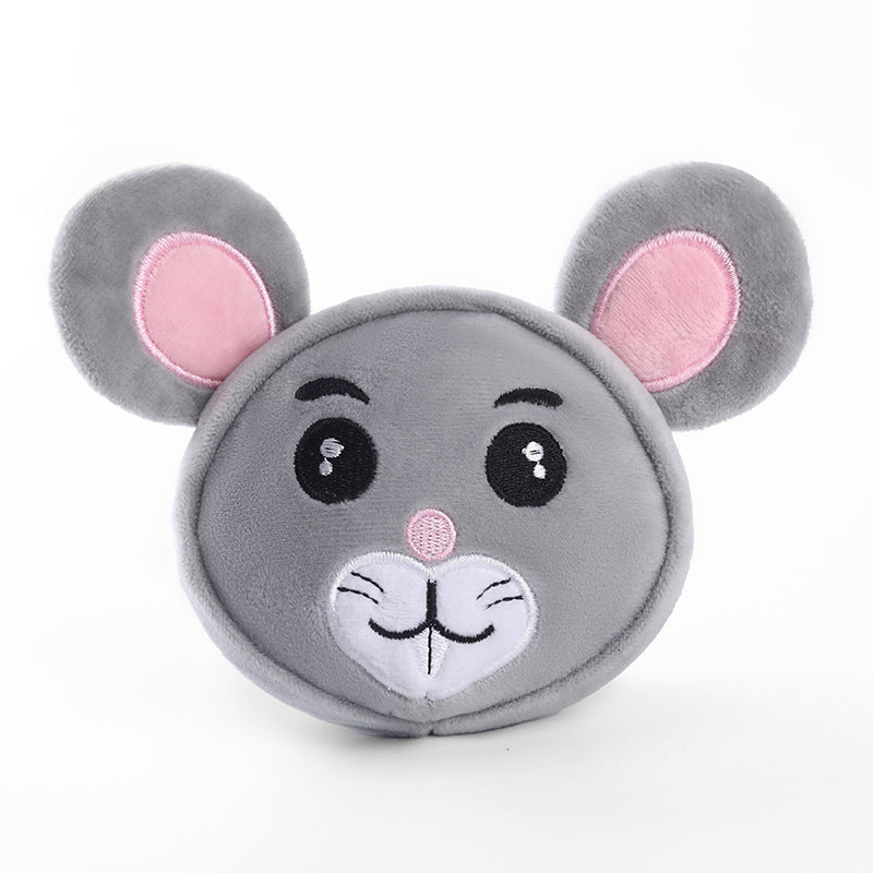 Dog Vocal Teething Plush Toys Bite Resistant Teeth Cleaning