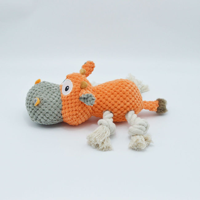 Colorful Cow Dog Chew Toy Main Image