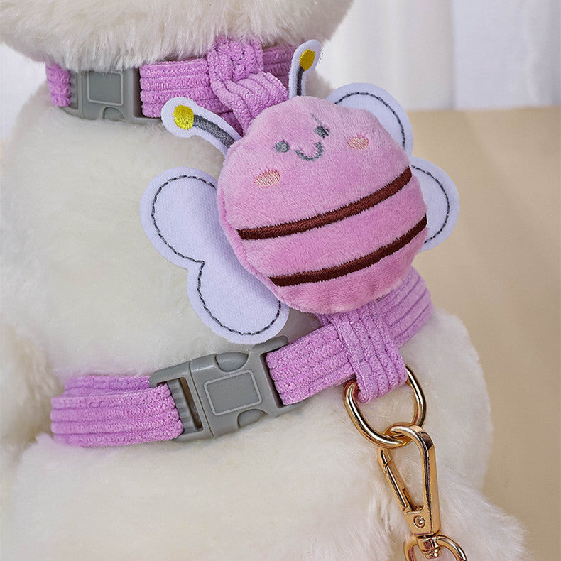 Cute Bee Pet Harness and Leash Set