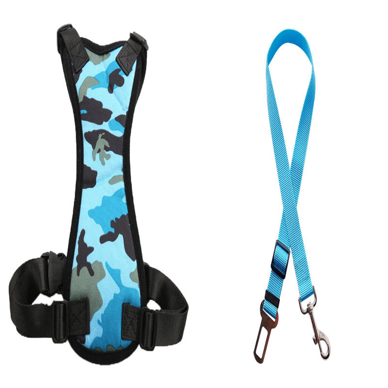 Pet Car Seat Safety Belt and Collar Set