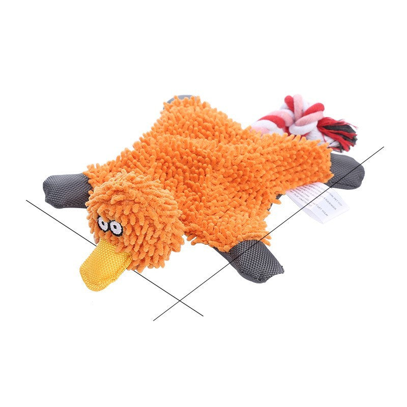 Dog Toy Corduroy Chew Toys - Squeaky Plush Animals