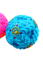 Dog Treat Trainning Food Dispenser Toy - Squeaky Giggle Ball