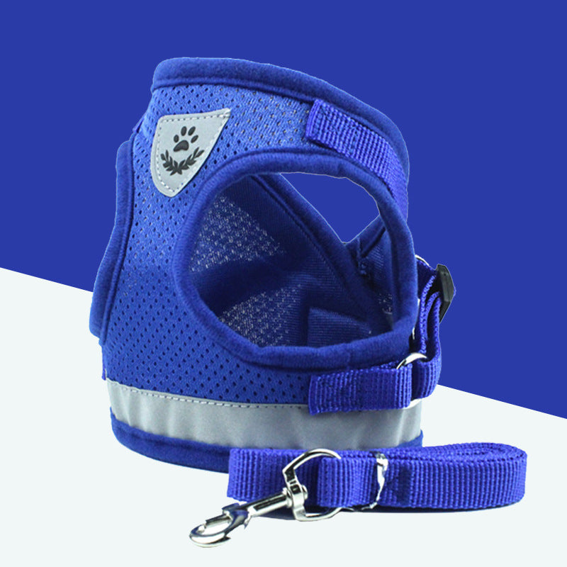 Pet Leash and Breathable Mesh Harness Vest