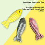 Pet Catnip Fish Toy - Three Colors Suitable For Cats Of All Ages