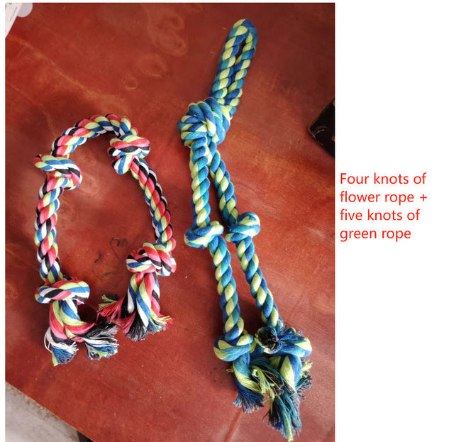 Heavy-Duty Rope Knot Dog Toys For Large Breeds Dental Health Chew And Interactive Tug Of War Play Pet Supplies Main Image
