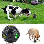 Dog Treat Trainning Food Dispenser Toy - Squeaky Giggle Ball