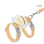 Soft Petsafe Harness Yellow Plaid Bee Leash Set - Adjustable Lightweight