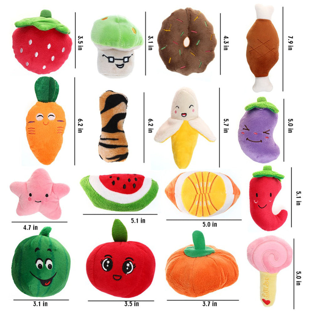 Gooddog Plushie Toys - Fruits Cartoon Foods