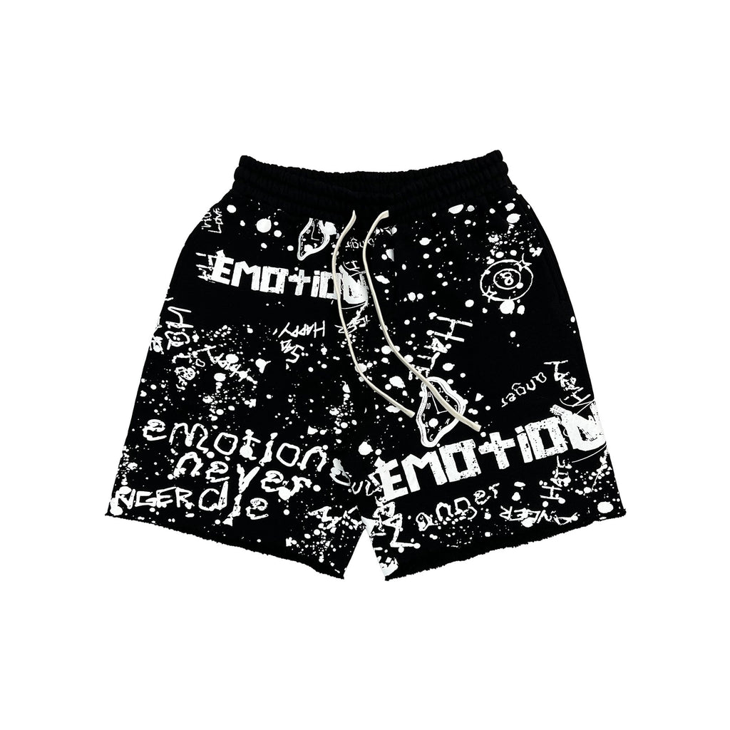 Mixed Emotions Black “Graffiti” Shorts