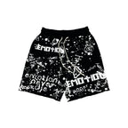 Mixed Emotions Black “Graffiti” Shorts