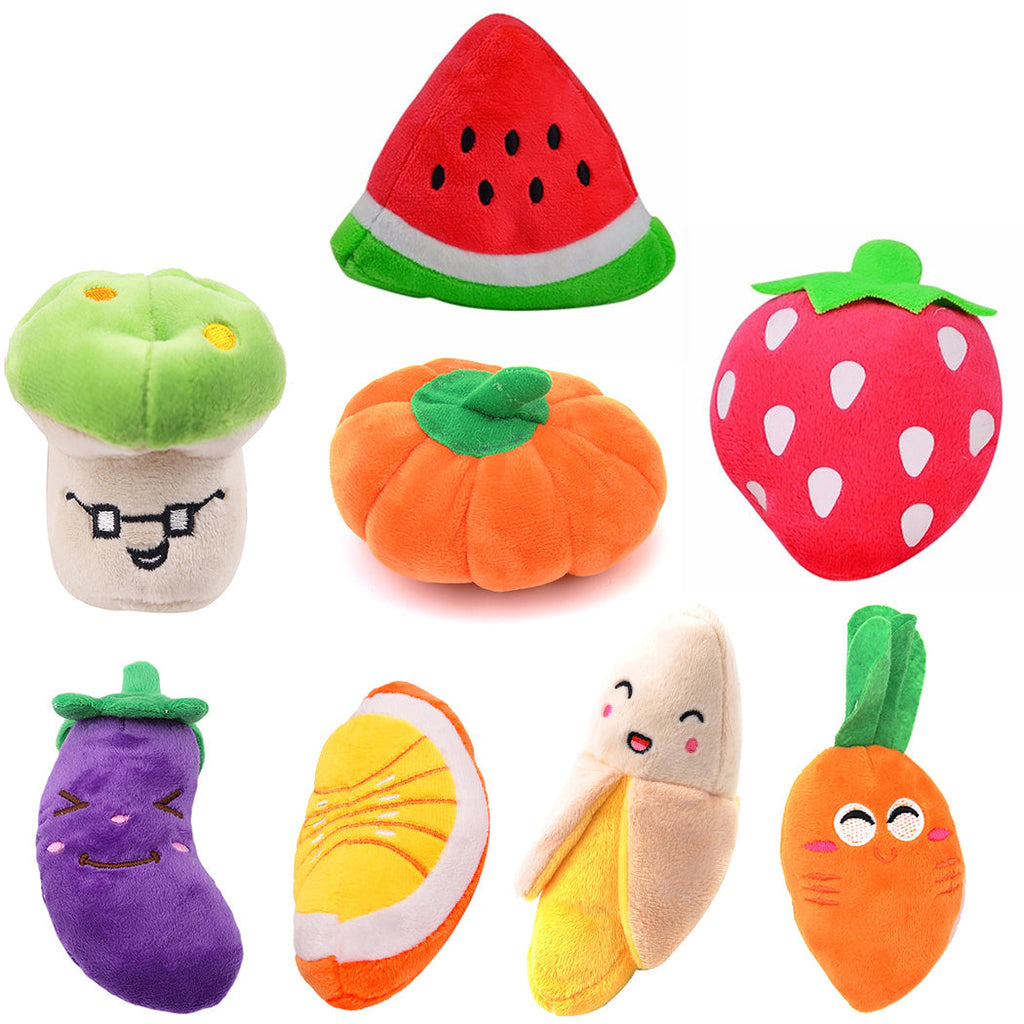 Gooddog Plushie Toys - Fruits Cartoon Foods