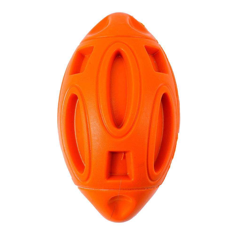 Dog Toy - Rubber Rugby Ball Wear-Resistant Bite-Resistant Ball