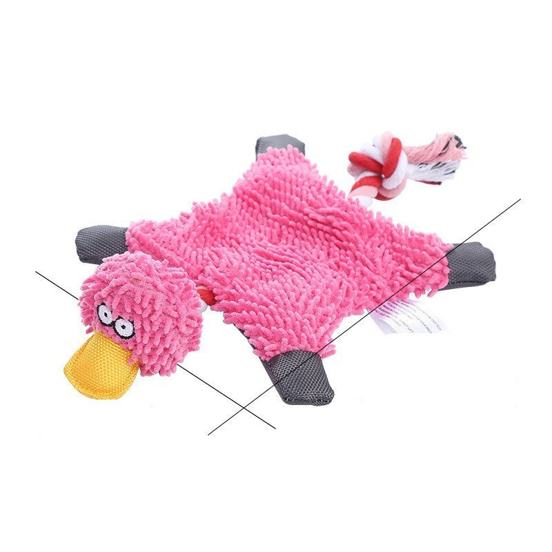Dog Toy Corduroy Chew Toys - Squeaky Plush Animals