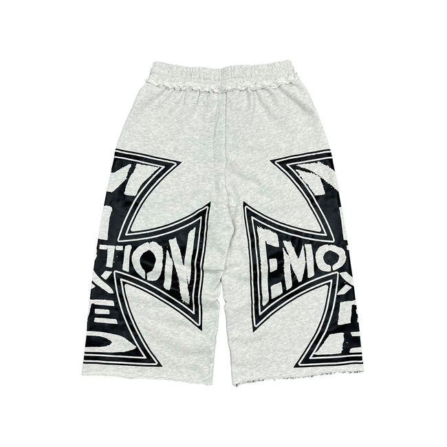 Mixed Emotions Grey “Classic” 3/4 Shorts Main Image