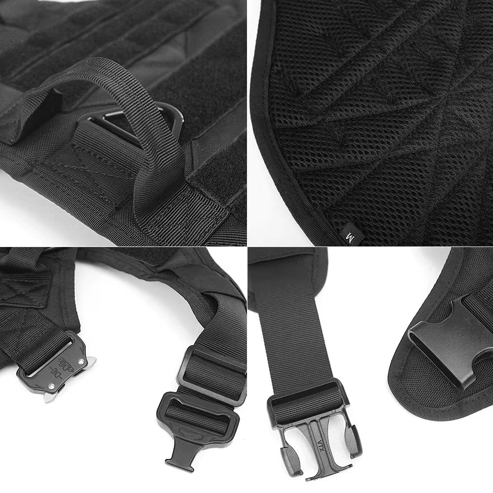 Tactical Dog Harness Nylon Pet Training Vest